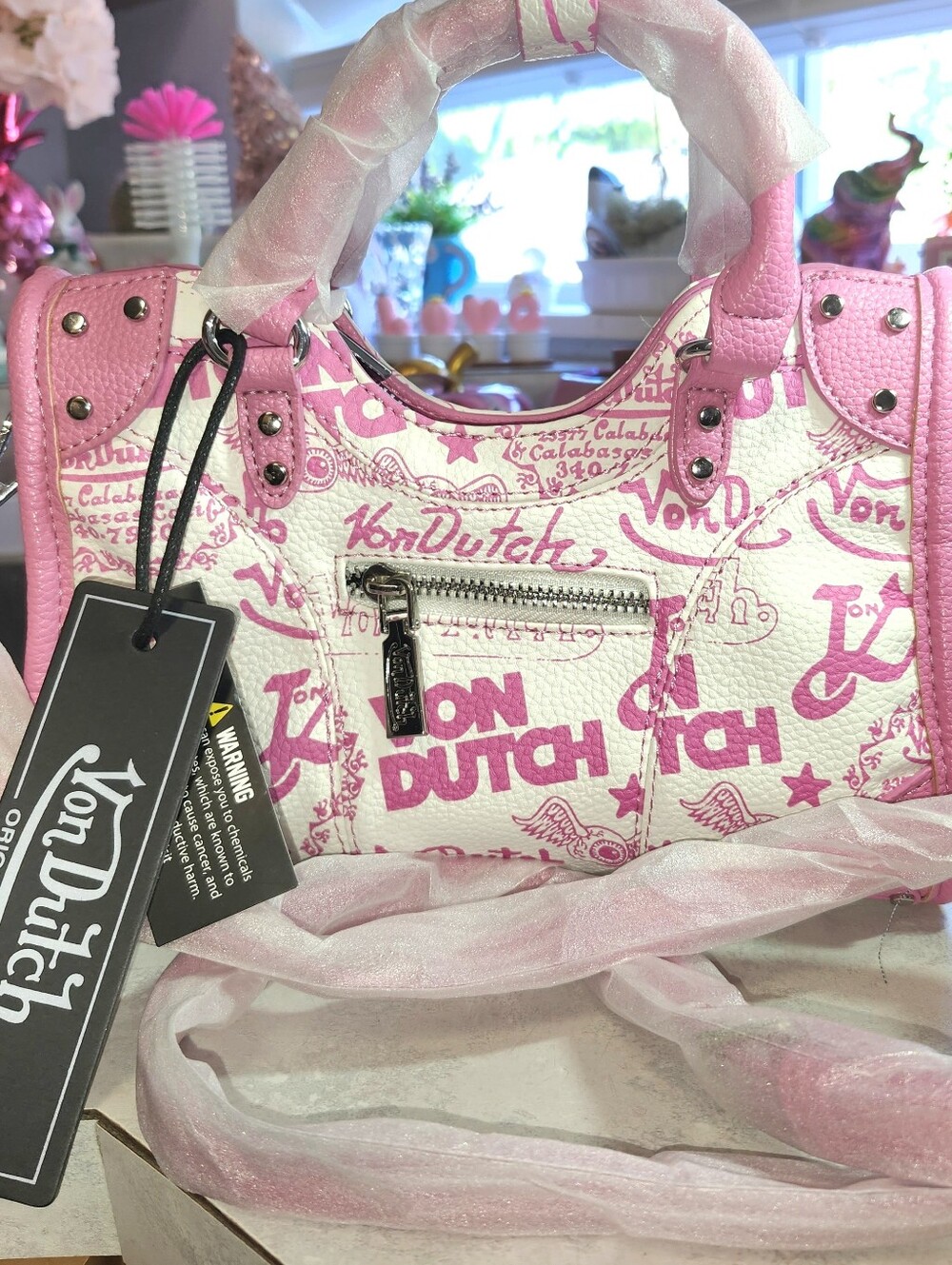 NWT! Von Dutch Country CB/ Satchel 2 Zipper Pockets.!!